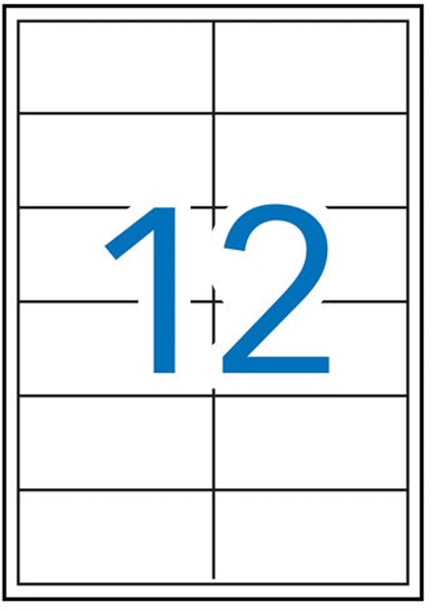 Apli laser A4 etiketten 97x42 | 4 mm 1200
